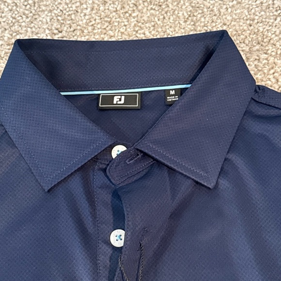 FootJoy Men's Navy Polo Golf Shirt - size medium - Picture 4 of 4